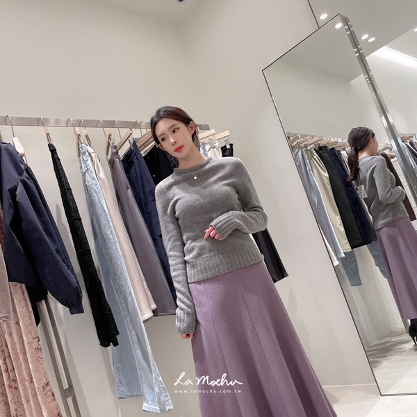 素面美麗諾羊毛上衣